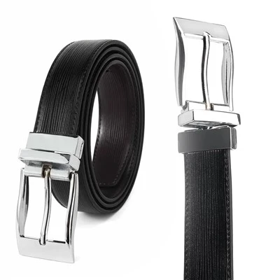 Cinturó de pell reversible
